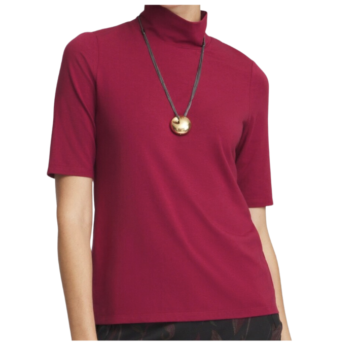 Touch of Cool Mock Neck Short Sleeve Tee